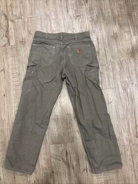 Carhartt Men's Cargo Work Pants in Olive